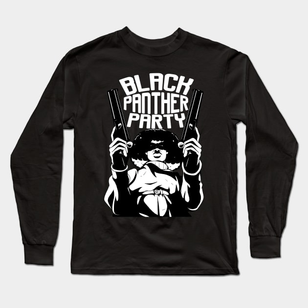 Black Panther Party Logo Long Sleeve T-Shirt by Noseking